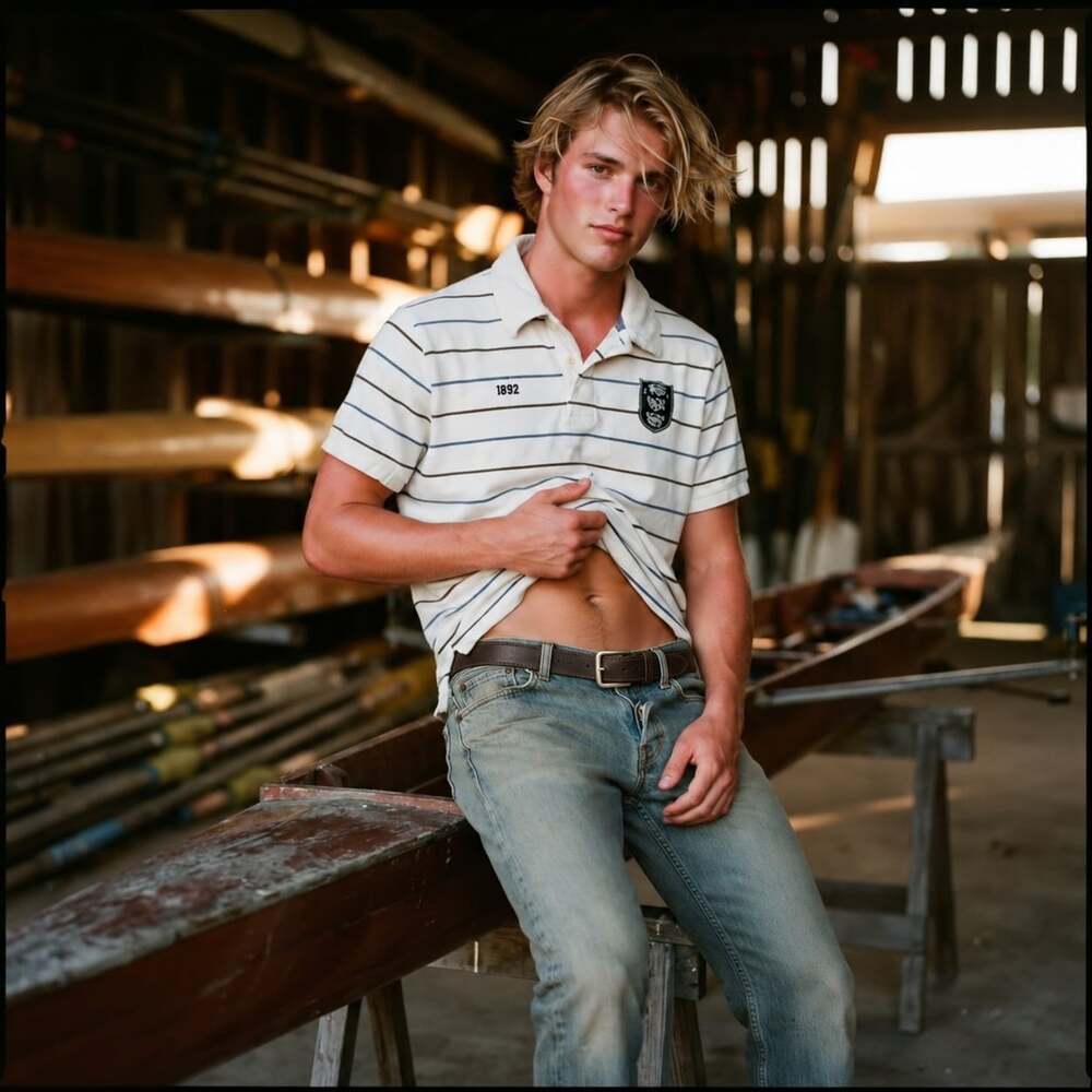Abercrombie & Fitch Men's L White Cotton Striped Polo Vintage Heritage Luxury